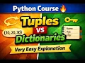 Python Tuples Dictionaries Explained in Telugu Python for Beginners