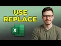 How to Use The Replace Function in Excel 2026 Guide