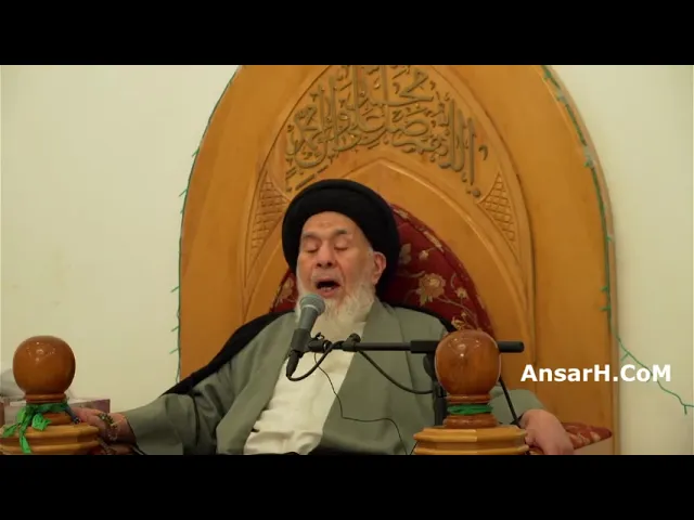 ⁣آية الله السيد إمام الجزائري ليلة 8 شهر رمضان 1444 هـ مسجد ابو الفضل العباس