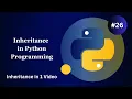 Inheritance in Python Programming - Python Inheritance in 1