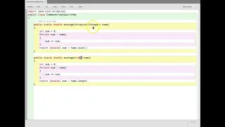 Common Array Algorithms Sum Average