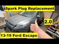 Spark Plug Replacement Ford Escape 2 0 Ecoboost 14 15 16 17 18 19 2013 2014 2015 2016 2017 2018 2019