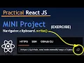 React Mini Project Clipboard Copy Snackbar Feedback