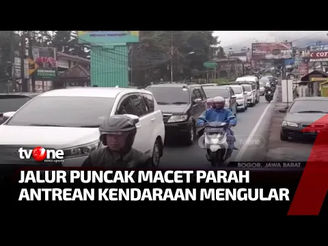 Jalur Puncak Bogor Macet, Antrean Kendaraan Terjadi di Sekitar Pasar Cisarua