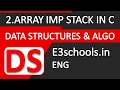 Array Implementation of Stack in C Data Structures E3Schools English