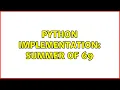 Python Implementation Summer of 69