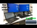 How to Setup Extra to a Laptop Using Dell Dock D6000 Easiest Setup
