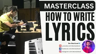how to write lyrics in hindi song deconstruction master class