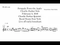 Charlie Parker on Scrapple From the Apple, February 5, 1949