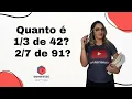 Quanto e uma parte de um numero de 42 e de 91 - Somatize