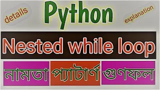 python nested while loop python bangla tutorial