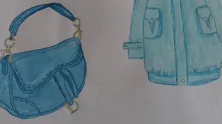 شنطة لتكملة  collection اللون الأزرق