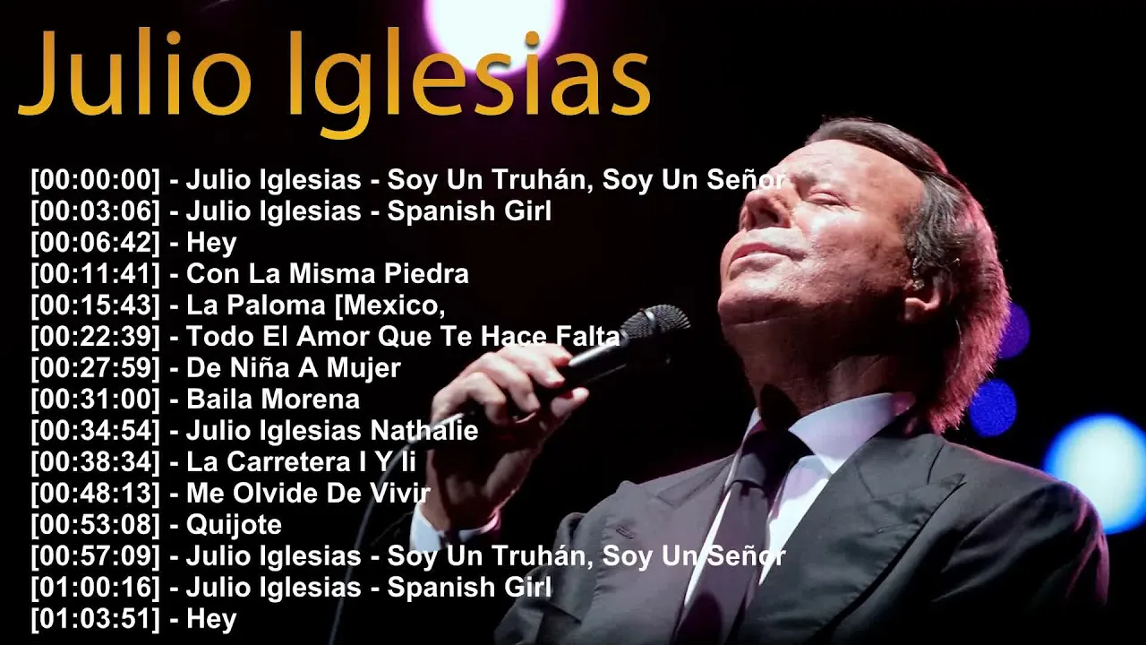 Julio Iglesias greatest hits–Me Olvidé de Vivir and Hey in a full album of timeless romantic ballads Julio Iglesias greatest hits–Me Olvidé de Vivir and Hey in a full album of timeless romantic ballads