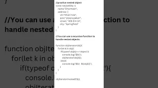 iterate nested object in JavaScript