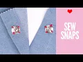How to Sew on Snaps Press Studs Easy Tutorial for Beginners