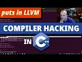 Compiling puts with LLVM C Compiler Hacking