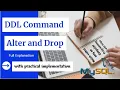 CBSE MySQL DDL Command Alter and Drop Class 10 11 12 Informatics Practices IT 402