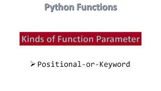 Positional-or-Keyword Parameter Python Hindi