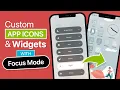 Change App Icons and Widgets using Focus Modes on iPhone in 2023 iOS 16 Squid Game Themes