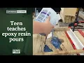 Epoxy Resin River Pours Explained By Teen Sawyer