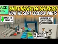 How Shift Registers Sort Colored Parts on a Conveyor Belt