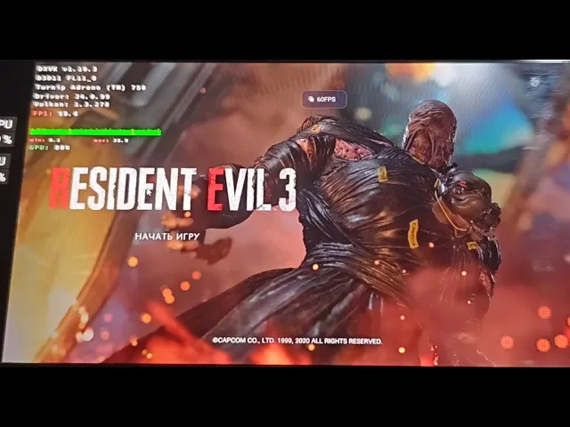 Test Red Magic 9 Pro: Resident Evil 3 Remake (NoRTX)/ Winlator 7.1.3x Cmod GLIBC v11r (Snap 8 Gen 3)