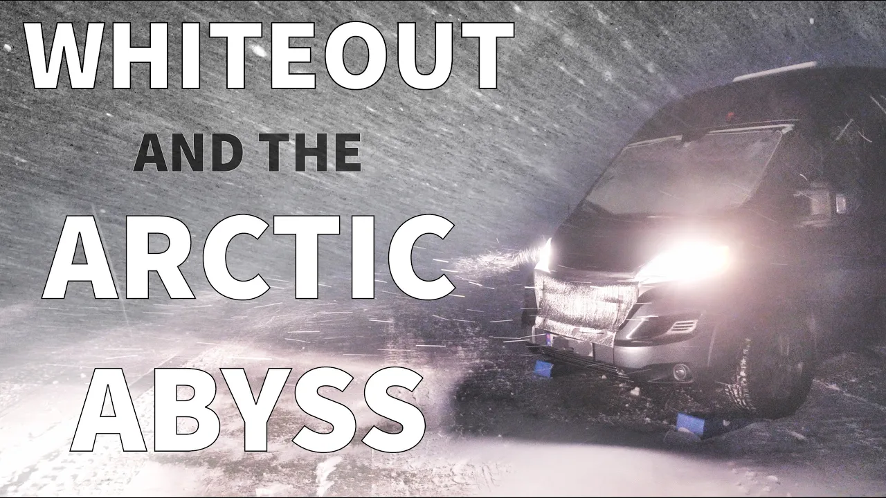 Riding into the Epic Unknown, Whiteout Snow Storm, Cozy Winter Van Life Camping, Blizzard & Snowfall