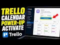 How to activate Trello calendar power-up for better planning - Beginner Guide