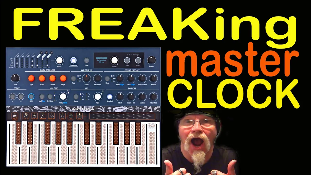 Arturia Microfreak as Master Clock / Sync for Synths, Drum Machines Behringer Odyssey Eurorack