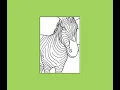 Zoo Coloring Pages - 25 Cute Pages of zoo animals Kids coloring book Instant download Digital