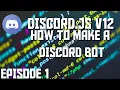 Discord js v12 Bot Tutorial - Setup Basics Episode ghost