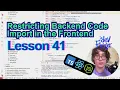 Lesson 41 Restricting Backend Code Import in the Frontend TypeScript Node js React