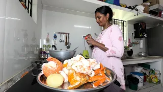 சிங்கி இறால் கலி நண்டு ஊசி கணவாய் வரி இறால் எல்லாம் சேர்த்து மலேசியா உணவு இப்போ வீட்டில் 