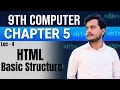 HTML Basic Structure 9th Computer - Chapter 5