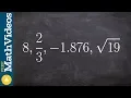 Classifying real numbers - 1 876