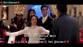 aksar is duniya mein dhadkan lirik terjemahan indonesia 