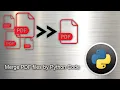 How to Merge PDF files by Python code