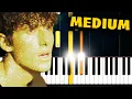 Download Lagu JVKE - golden hour - Piano Tutorial (MEDIUM)
