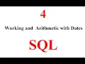 Working and Arithmetic with Dates by SQL