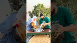 المحشي ع الكانون واجمل صنية بط ف الفرن الفلاحي مع الشيف ساره سمير الي نورتني ونورت الغربيه 