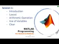 P02E02 MATLAB Tutorial Session I Introduction Basics Numerical Methods