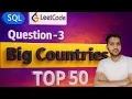 SQL Interview Question Big Countries Explained LeetCode Solution for Beginners