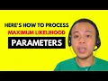 LESSON 29 MASTERING MACHINE LEARNING ALGORITHM MAXIMUM LIKELIHOOD Choosing the Best Parameters