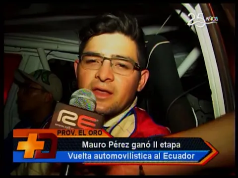 Mauro Pérez ganó II etapa Vuelta automovilística al Ecuador