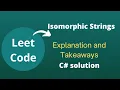 Leetcode Grinding Isomorphic Strings C solution explained