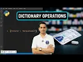 Python Dictionary Operations Dictionary Operations for Pharmacy