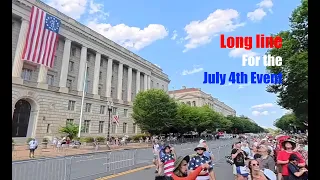 Spending 5 hours to line up on Constitution Ave for the July 4th "FREEDOM 250" event in DC