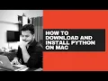 How To Install Python 3 On MAC-Python Tutorials For Beginners
