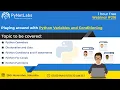 Free Webinar on Python Variables and Conditioning by PyNet Labs