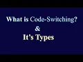 Code-Switching in Language Definition Types Examples